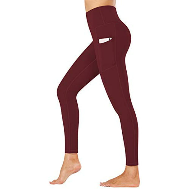 Fengbay High Waist Yoga Pants with Pockets Capri Leggings for Women Tummy Control Running 4 Way Stretch Workout Leggings